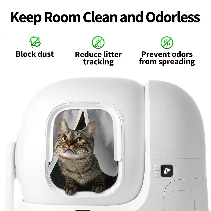 Tenda Magnetica Antipolvere 2.0 Petkit per Lettiera Intelligente per Gatti, Compatibile con MAX 2 e MAX Pro - Applicabile - immagine 4