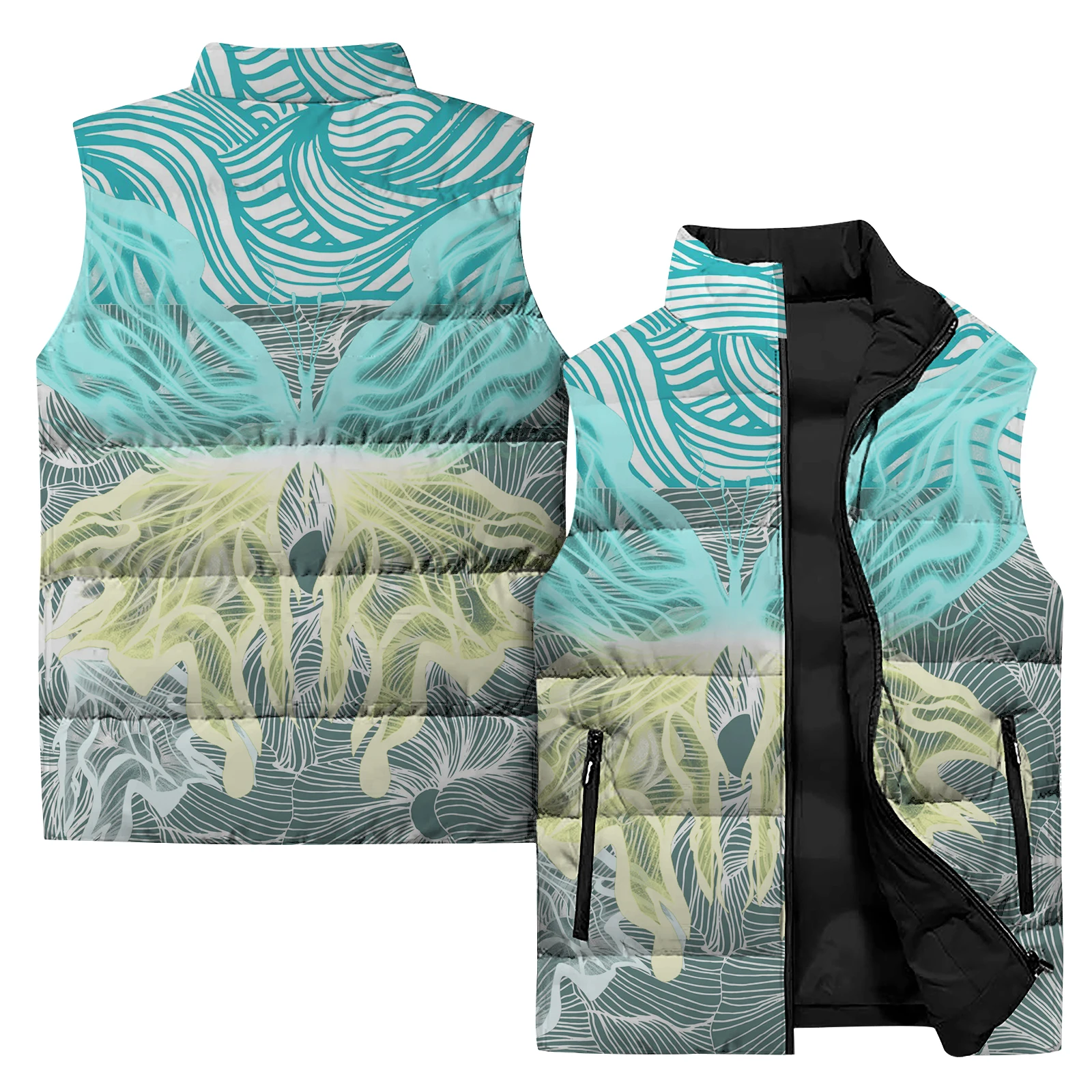 thumbnail image 1 of Chaquetas de hombre con diseño de mariposa, chalecos de invierno para hombre, chalecos con diseño de conejo para hombre, chalecos con calefacción de águila para hombre, abrigos cálidos, modernos y dur, 1 of 5