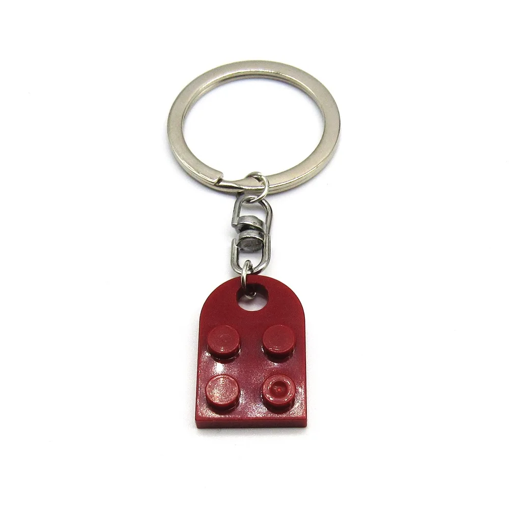 Colorful Brick Heartshaped Key Chain Building Block Toys Keyring