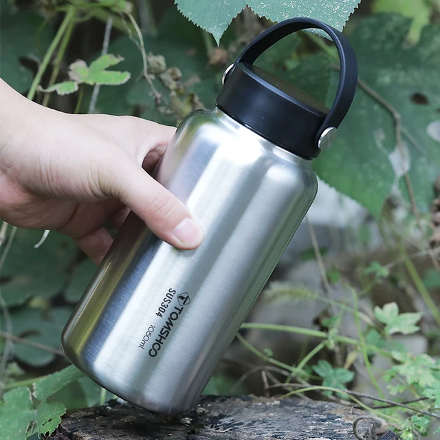 Stainless Steel Water Bottle Wide Mouth  Stainless Steel Water Bottle  Camping - Sports Bottles - Aliexpress