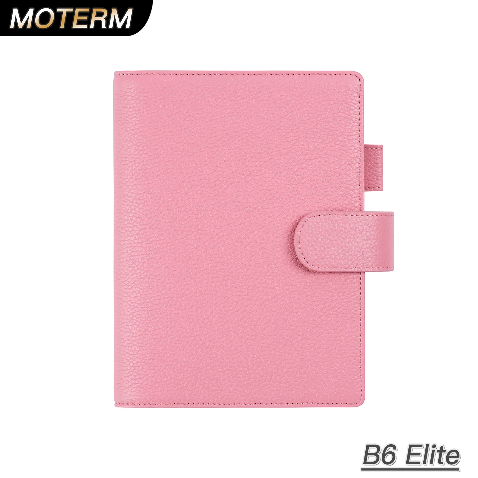 Moterm B6 Size Elite Planner Cover for B6 Stalogy Notebook Pebbled Genuine Leather without Large Pocket Organizer Agenda Journal