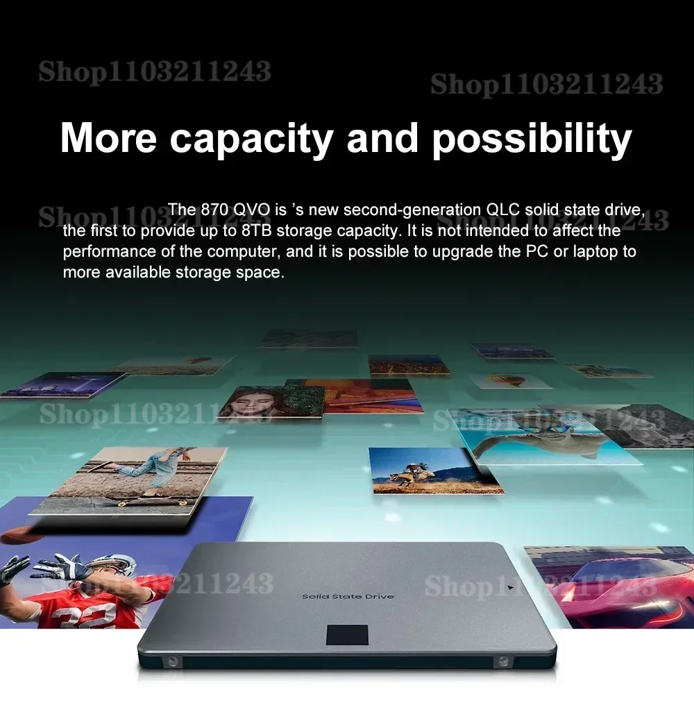  ָ Ʈ ũ HDD ϵ ̺, Ʈ ǻ PS5 2024,  870EVO SSD, 4TB, 2TB, 500GB, 1TB, 8TB, SATA3, 2.5 ġ