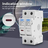 Support de fusible DC 1P 2P 10*38mm haute tension solaire photovoltaïque 1100V TOMZN TOPV-30 pour protection de système photovoltaïque gpV 3