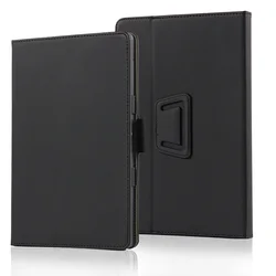 Premium 11 Tablet Folio PU Leather Stand Cover with Hand Strap - Philips T7310 (Black)