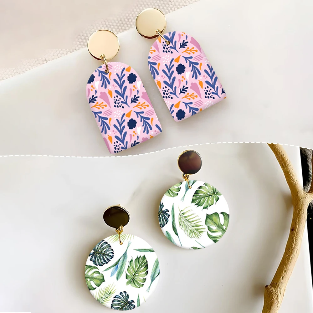 Polymer Clay Transfer Paper Disposable Stickers DIY Earring Gifts