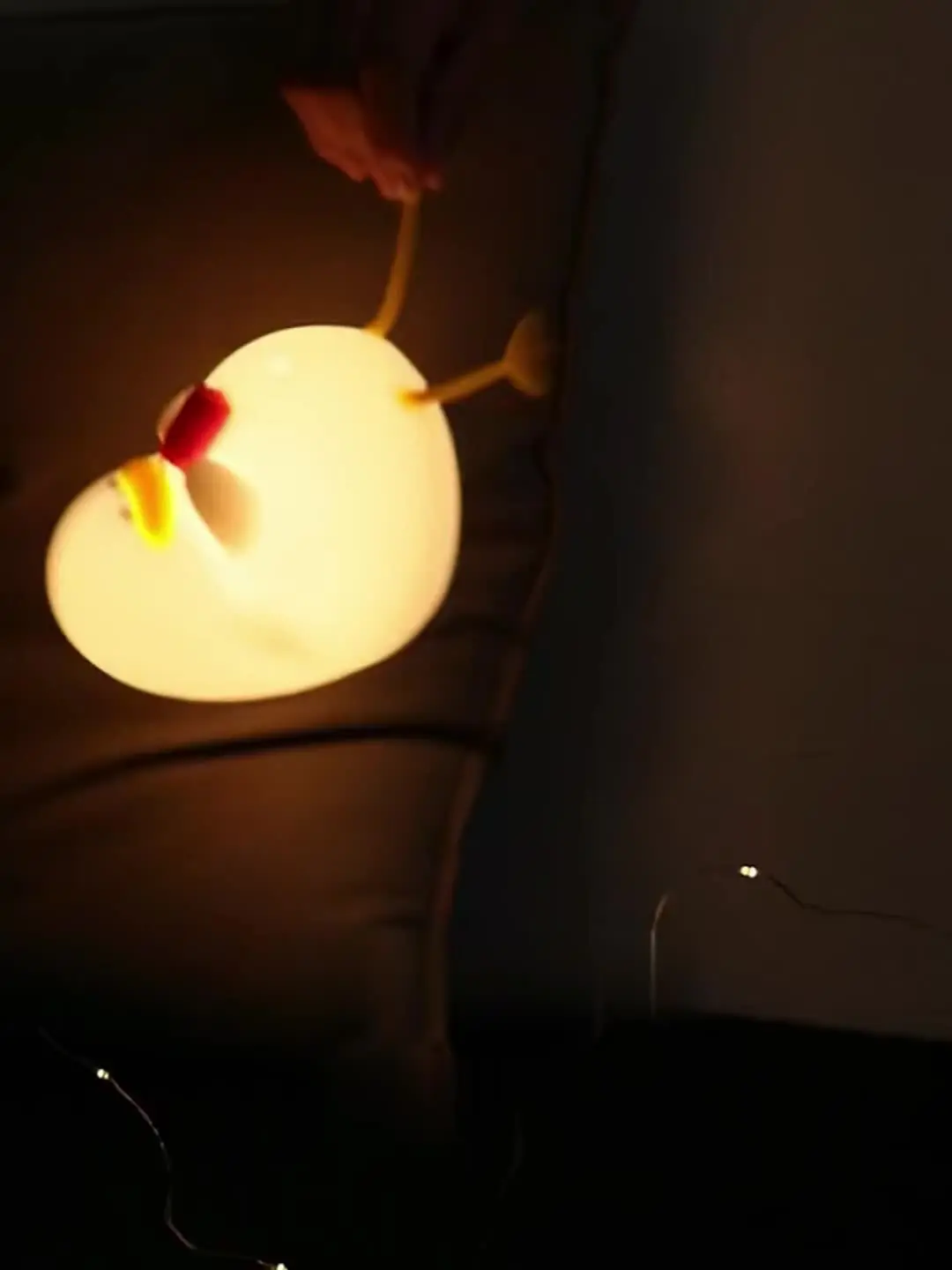 Piccola luce notturna a forma di anatra, lampada da tavolo portatile, luci notturne a forma di animale per bambini, lampada da notte a forma di animale, decorazione per camera da letto per
