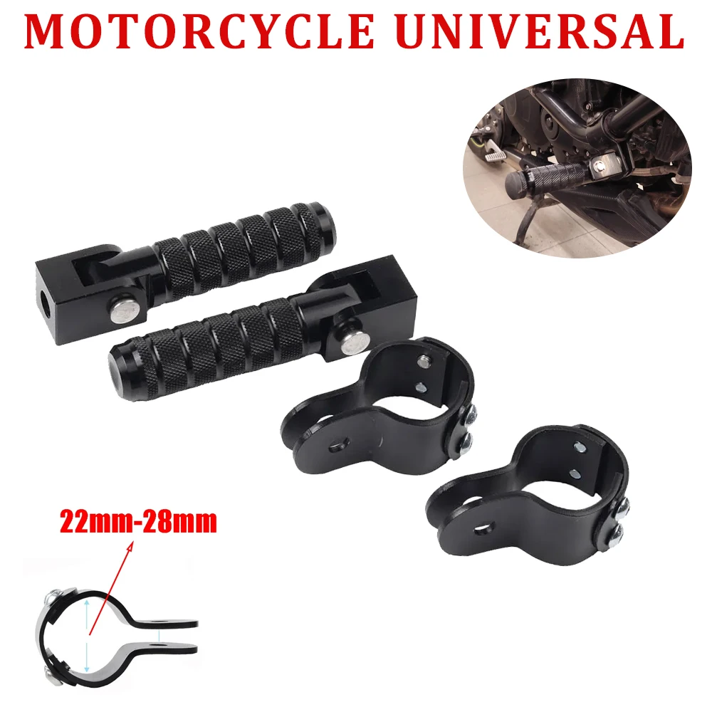 Motorcycle Accessories 1 Pair Motorcycle Universal Pedals Folded Footrest Footpeg Motorcycles Mopeds Scooters Bicycle For Kawasaki Versys 650 1000
