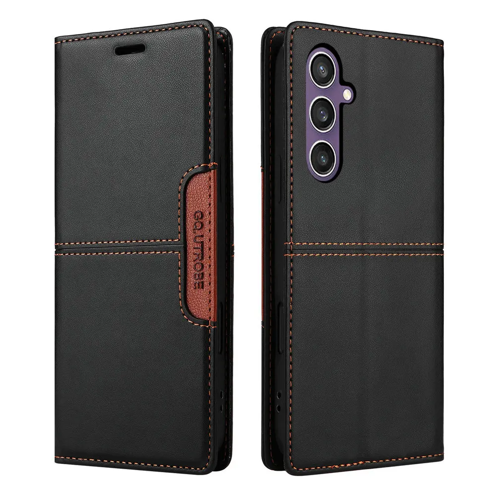 Luxury RFID Magnetic Leather Flip Cover