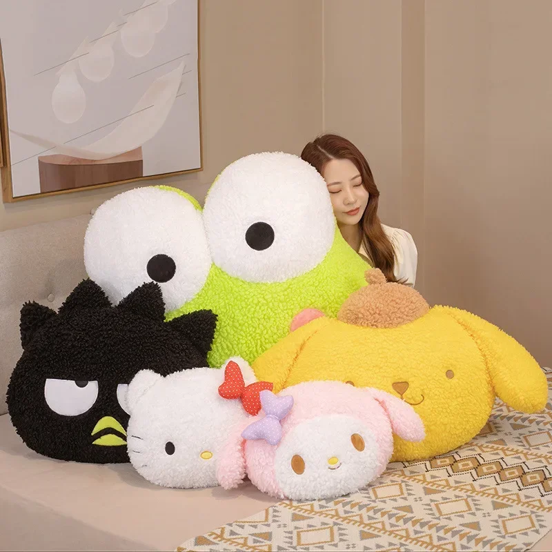 

Симпатичная плюшевая подушка для студенческого общежития Kuromi My Melody XO в стиле Ins с героями мультфильмов, комфортная и мягкая вентилируемая подушка для кровати