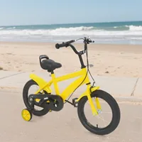Vélo pour enfants de 14 pouces avec roues d'apprentissage amovibles, hauteur de selle réglable de 16,9 à 19,3 pouces, cadre robuste pour garçons, filles et tout-petits 1