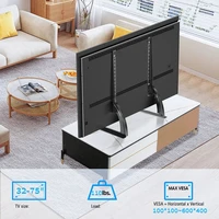 Universal Table Top TV Stand Mount for 32 to 75 Inch Screen TVs, TV Base 3-Level Height Adjustable TV Legs Max VESA 600x400mm - Image 2