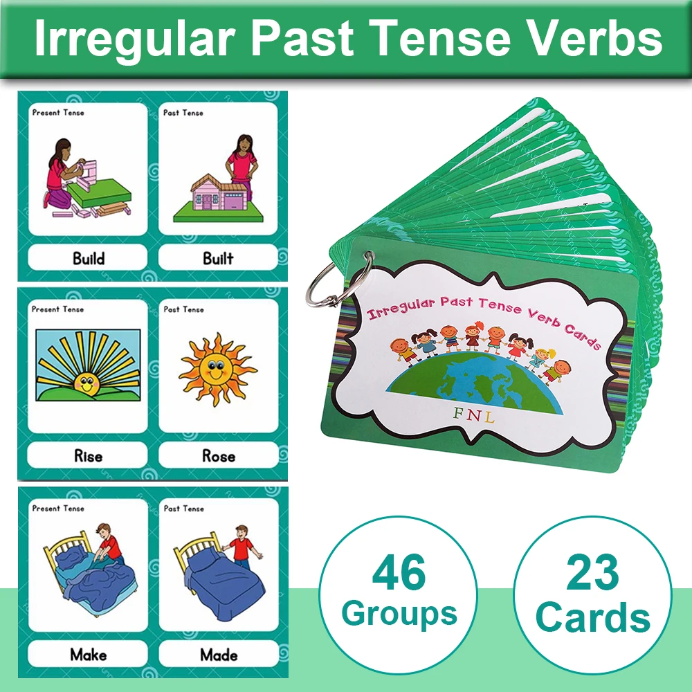 Montessori English Grammar Learning Cards Vocabulary Building Words Teacher Teaching Materials Kids Classroom Educational Toys 5