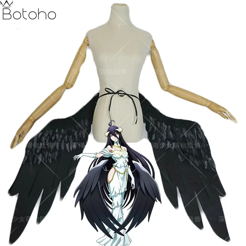 

Overlord Albedo Cosplay Black Wings Anime Cosplay Prop For Adult Women Halloween Carnival Party Roleplay Costume Accessories