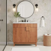 EEI-6400-WAL Miles 36” Bathroom Vanity Cabinet (Sink Basin Not Included) 1