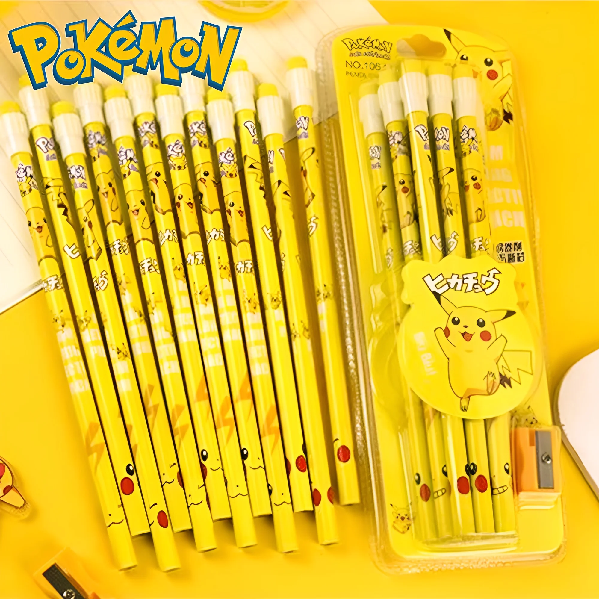 Pokemon matita Pikachu matita bambini Cartoon Anime studente cancelleria  materiale scolastico matite per la scuola Pikachu Figure Toys