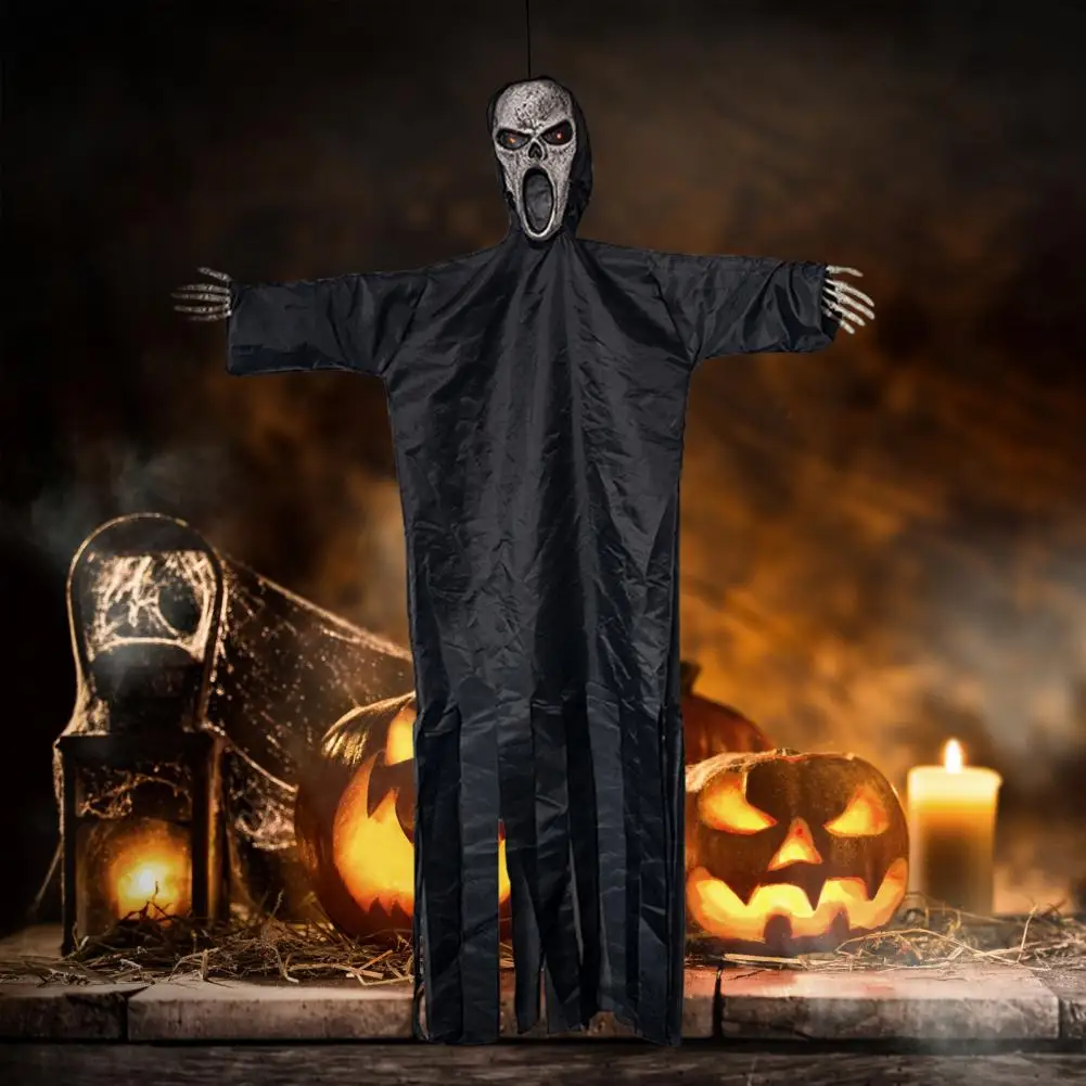 

Подвесное украшение для Хэллоуина, реалистичные подсвеченные летающие призраки, легкая установка, подвесной реквизит для Хэллоуина