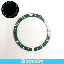 Flat Ceramic Watch Bezel Insert with Luminous Ring (08)