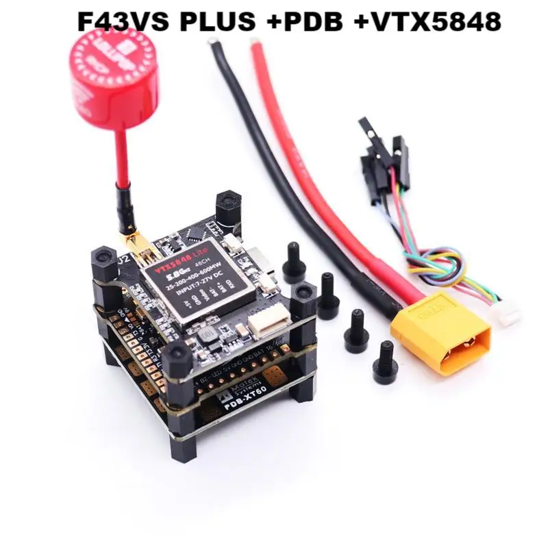 F4V3S PLUS F4 V3 V3S FC Flight Controller PDB VTX5848 FPV video