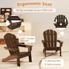 Kids Adirondack Chair Set of 2, All-Weather Patio Chair with Armrests, Fire Pit Chair for Kids Ages 3-8, Outdoor Kids Patio 4