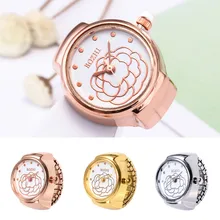 

Duobla Rose Gold Dial Quartz Analog Watch Creative Steel Cool Elastic Quartz Finger Ring Women Men Unisex Watch Relogio Feminino