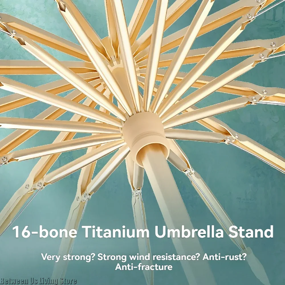 Stylish UPF50+ Floral Sun Umbrella with All-Weather UV Protection and Portable Folding Jacquard Cover
