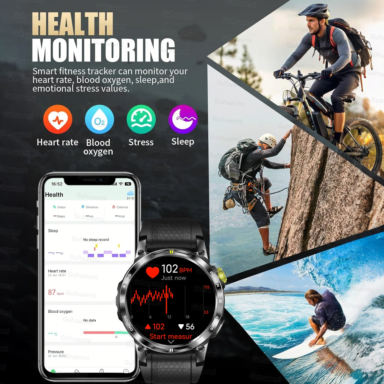 Preciso GPS Astuto Della Vigilanza IP68 Impermeabile Built-in Dual-band GNSS Bussola Militare Sport Smartwatch Uomini 2025 Nuovo Per Xiaomi Ultra - immagine 5