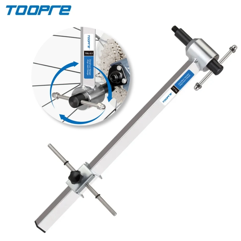 TOOPER Professional Bicycle Derailleur Hanger Bike Tail Hook Alignment Professional Mountain Bicycle Repair Tool Kit