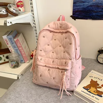 New Large Capacity Children's School Backpack Lightweight Bow School Bags Tutoring Bag Learning Supplies 1