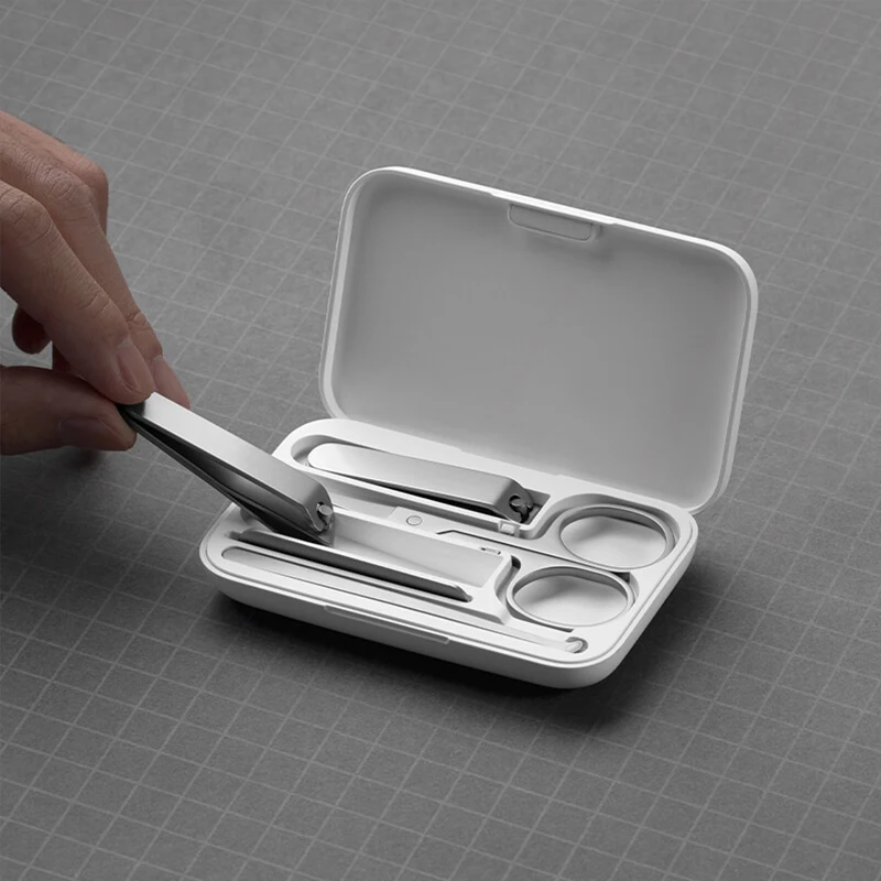 5 in 1 Xiaomi Mijia 420 Stainless Steel Nail Clippers Pedicure Care Trimmer Portable Nail File with Anti-splash Storage Shell nail clipper set,nail clipper,nail care kit,nail scissors set,nail clippers,manicure pedicure kit,manicure set,manicure sets,manicure nail clipper set,nail clippers kit