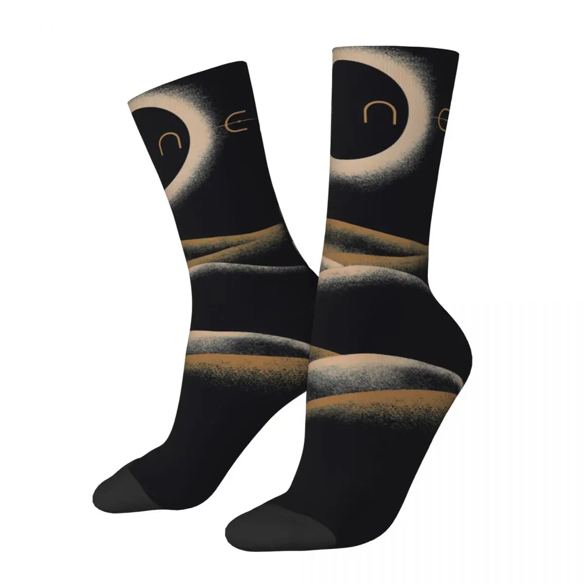 

Funny Happy Men's Socks Dunes Of Arrakis Vintage Harajuku Dune Adventure Movie Hip Hop Novelty Pattern Crew Crazy Sock