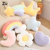 Rainbow Wish Star Moon Plush Pillow Colorful Crown Cloud Soft Toy Pillow Cushion Sofa Home Decoration Throw Pillows 1