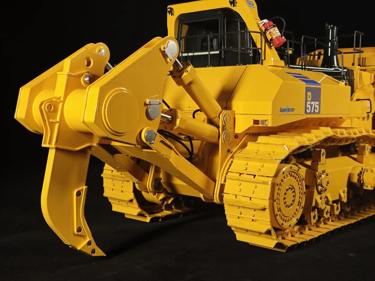1/14 스케일 JDM 575 메탈 RC 불조더 헤비 듀티 도저 머신 Frsky X14 무선 조종 건설 차량 라이트 사운드 모델