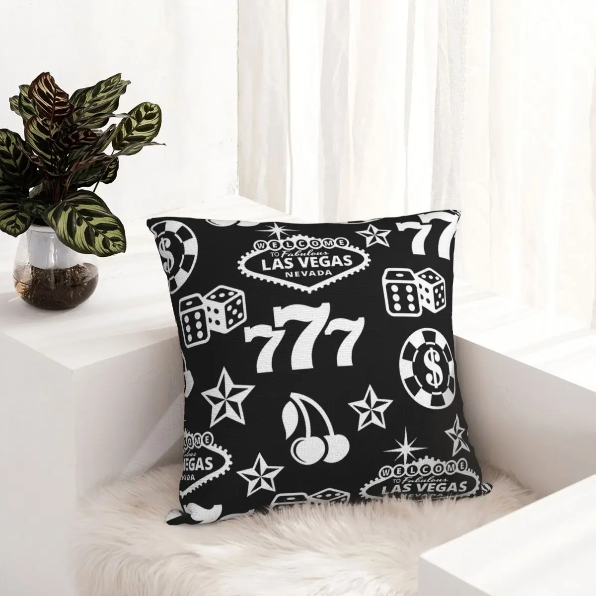 

Dollars, Dice,777 pillowcase printed cushion cover sofa waist pillow pillow cover