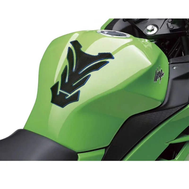 Universal Motorcycle Fuel Tank Protector Sticker - Fish Bone Design