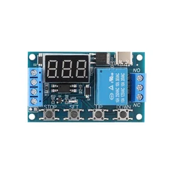 Versatile LED Light Digital Timer Delay Relay Module - Type - c Relay