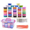 12/24/36 Colors Air Dry Plasticine Modeling Clay for Children Polymer Educational 5D Toy Kids Gifts Play Light Playdough Slime 1