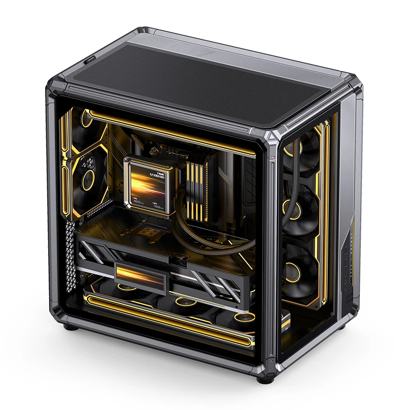 Jonsbo X400 Seaview 룸 PC 케이스 MINI-ITX M-ATX 게임 섀시 백 플러그 ATX 마더보드 지원 360 수냉식 13 팬 포지션