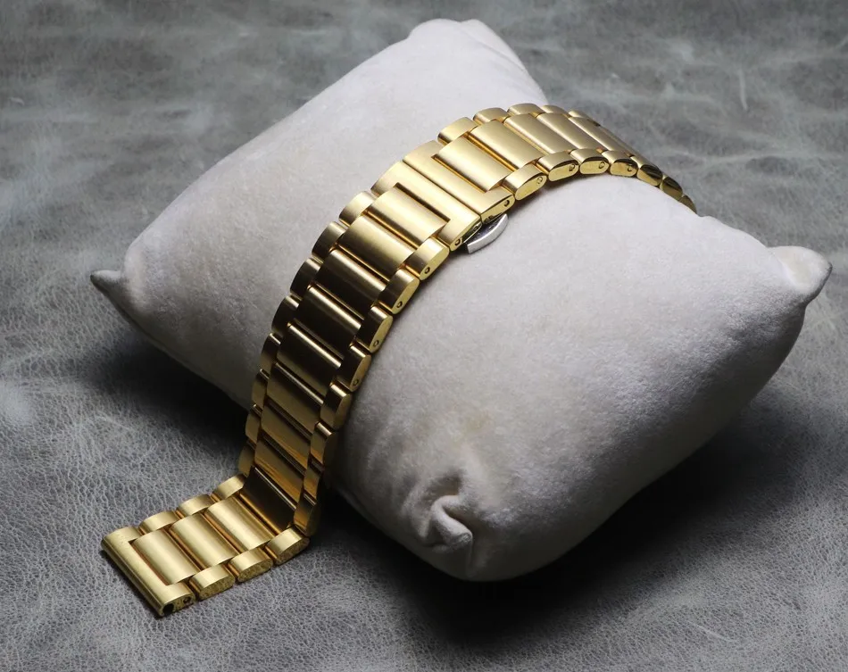 

18mm 22mm 20mm 24mm Band For SAMSUNG Galaxy Watch 42 46mm galaxy watch 3 45mm 41mm Stainless Steel For AmazfitBlack Glod Silver