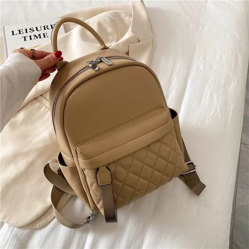 Zaino in PU per donna Zaino leggero personalizzato di nuova moda con nome ricamato Zaini in pelle regalo di compleanno per ragazza - immagine 4