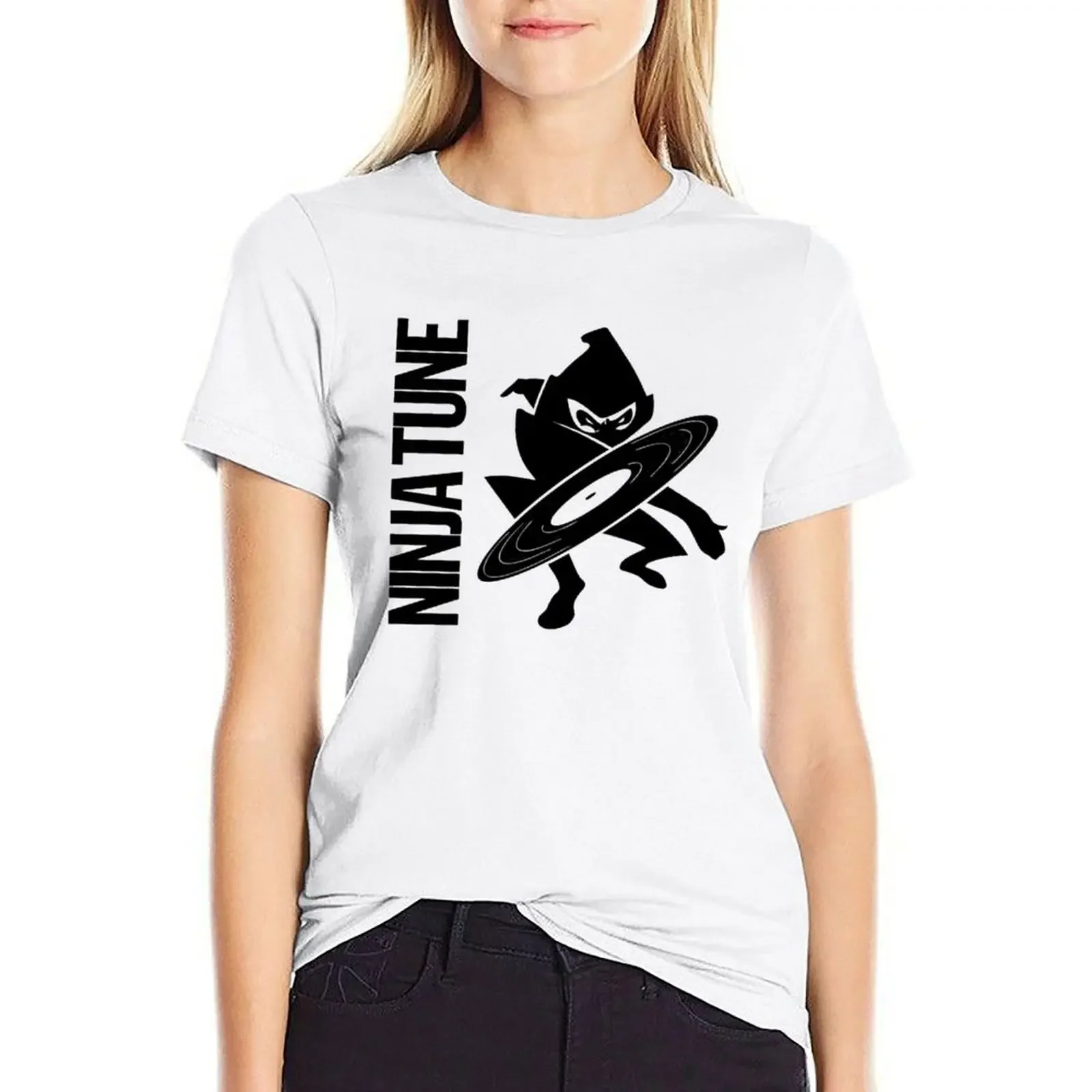 

Ninja Tune Records Essential T-shirt summer tops Short sleeve tee Blouse new edition t shirts for Women