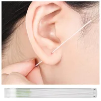 120/60pcs Ear Piercing Cleaning Effective Ear Hole Cleaner Tool Disposable Earrings Hole Clean Paper Line for Removing Dirt Odor 2