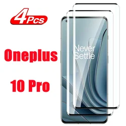 Premium Curved Edge Tempered Glass Screen Protector (2/4 Pack) - 4 Pieces (For OnePlus 10 Pro)