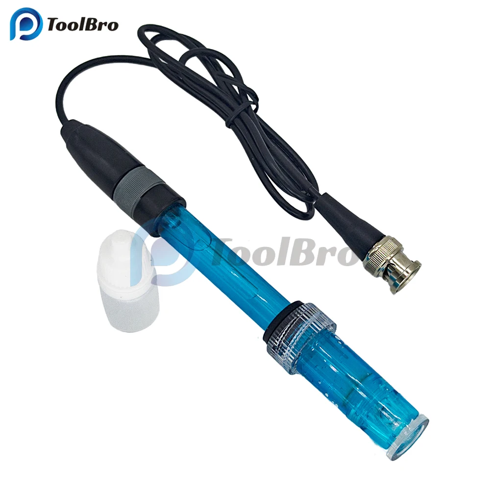 Ph meter Refillable PH Electrode Probe BNC Connector PH Controller Meter Sensor ph Tester Electrode Probe for Aquarium Water Pool