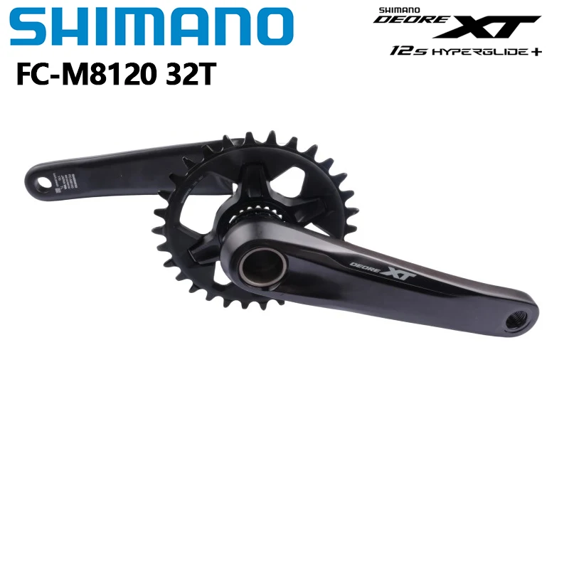 SHIMANO XT M8100 M8120 12s MTB Crankset Mountain Bike 170mm 175mm 32T 34T 36T Chainring MT801 Bottom Bracket Original Shimano