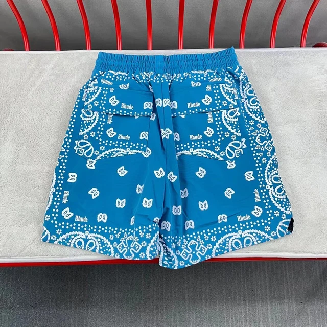 Rhude: Khaki Bandana Shorts