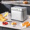 Household Stainless Steel Bread Maker Full Auto Intelligent Dough Fermentation Reservation 19in1 Lcd Toast Machine With a Window 5