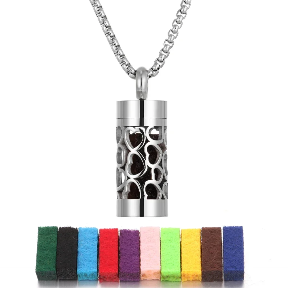Stainless Steel Aromatherapy Diffuser Pendant Necklace