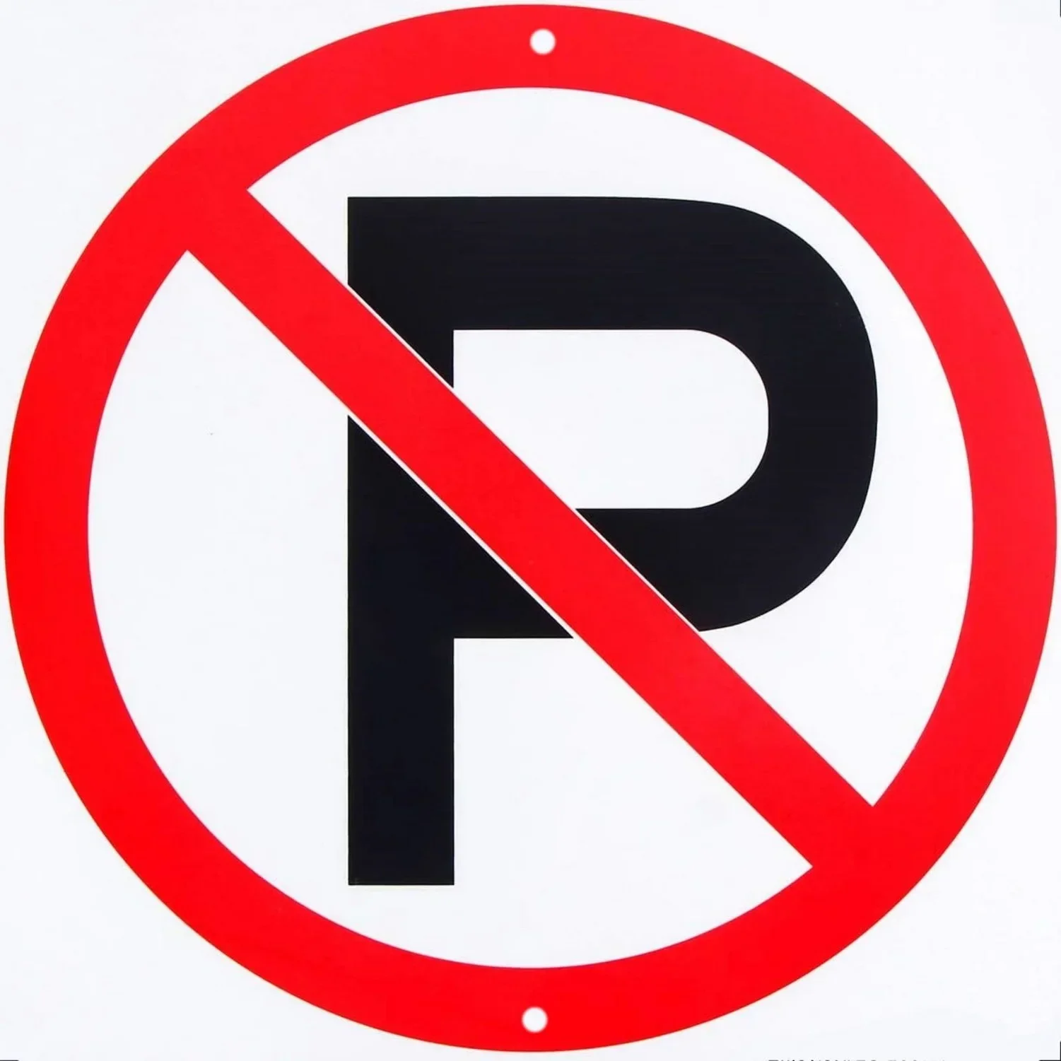 Metal Round Plate Traffic Safety Warning Sign - Waterproof, Anti-Fade Tin Sign