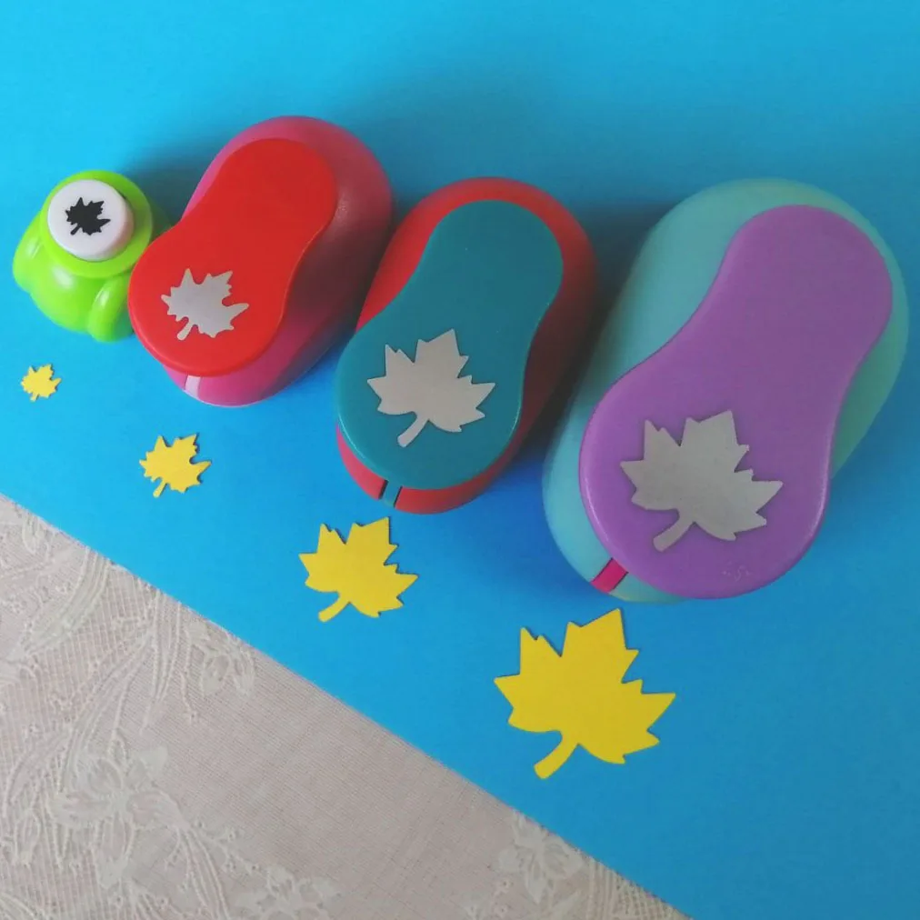 

3" 2" 1.5" 1" Maple shape craft punch Hole Paper Cutter Scrapbooking school Paper Puncher eva hole punch free shipping