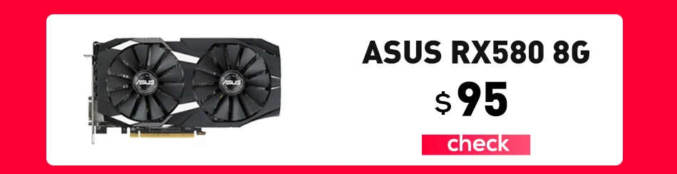 radeon RX 580 8GB gddr5 256bit GPU computer game graphics card mining hash rate 28mh / S